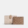 2-i-1-plånbok i mönstrad Signature Canvas
