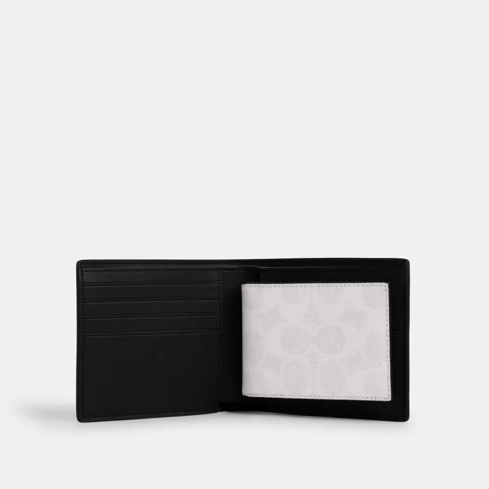 3-i-1-plånbok i Signature Canvas