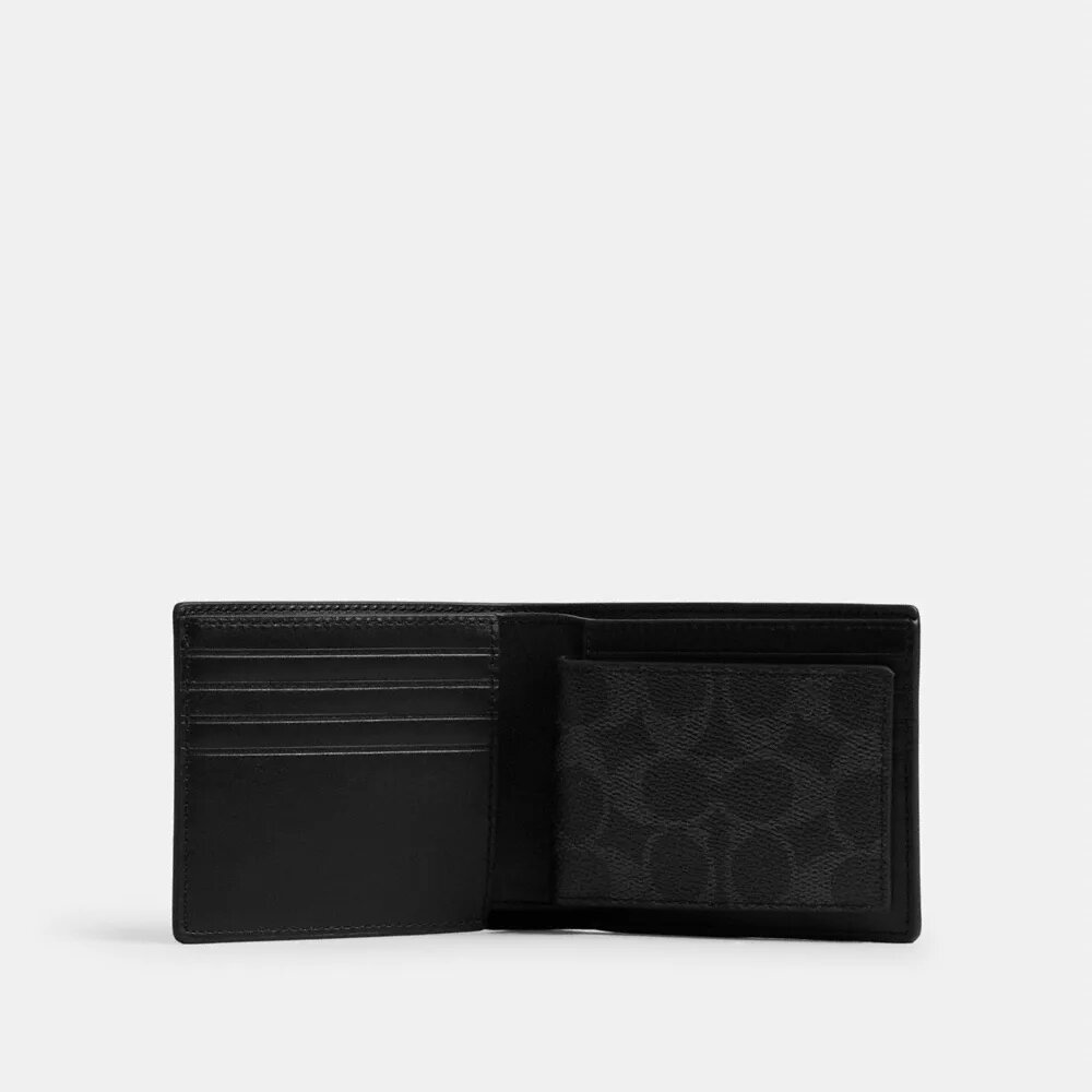 3-i-1-plånbok i Signature Canvas