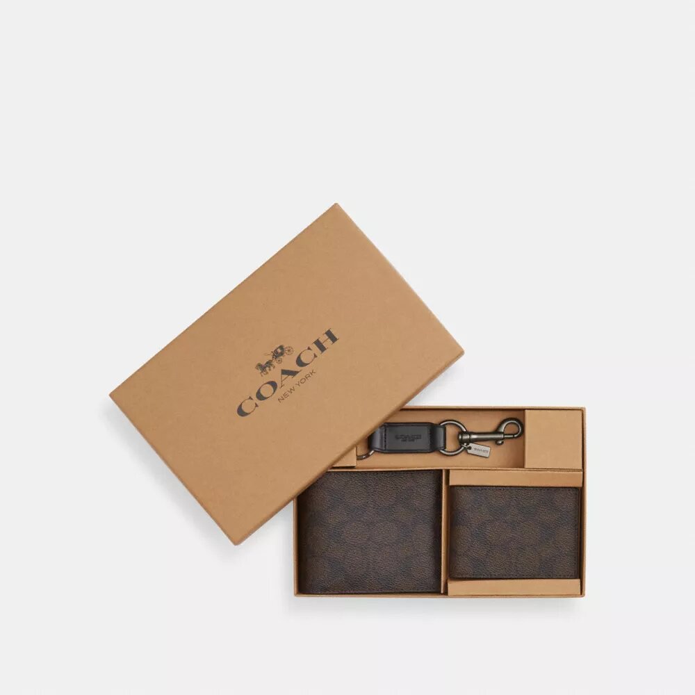 3-i-1-plånbokspresentpaket i Signature Canvas