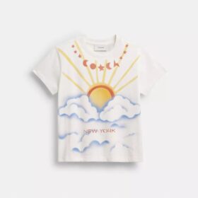 Airbrush 90'S Fit T-shirt i ekologisk bomull