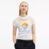 Airbrush 90'S Fit T-shirt i ekologisk bomull