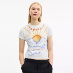 Airbrush 90’S Fit T-shirt i ekologisk bomull