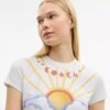 Airbrush 90'S Fit T-shirt i ekologisk bomull