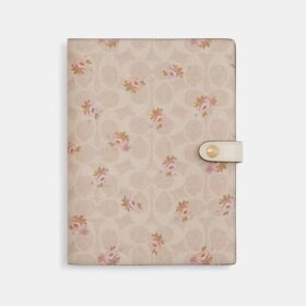 Anteckningsbok i Signature Canvas med blommönster