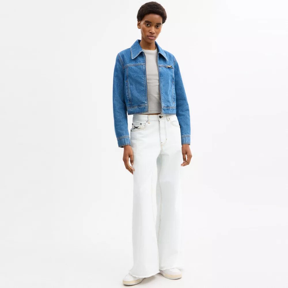 Arbetsbyxor i denim av ekologisk bomull