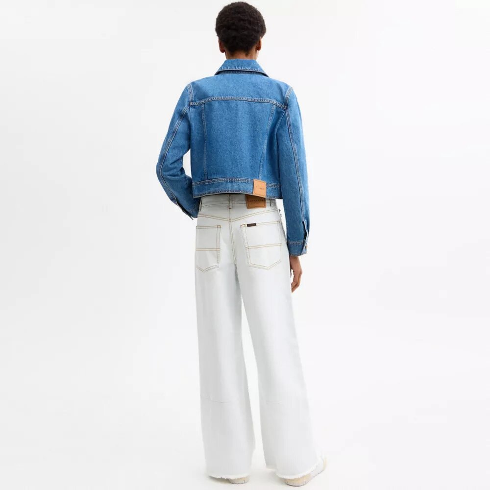 Arbetsbyxor i denim av ekologisk bomull
