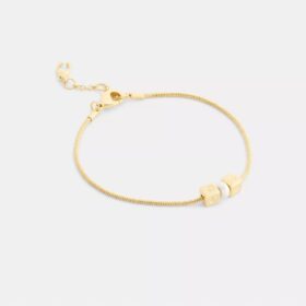 Armband med kubformade pärlor och rondeller