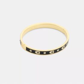 Armband med upprepade C-mönster och gångjärn