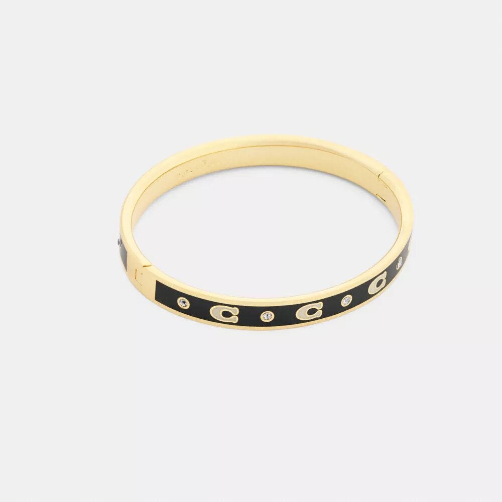 Armband med upprepade C-mönster och gångjärn