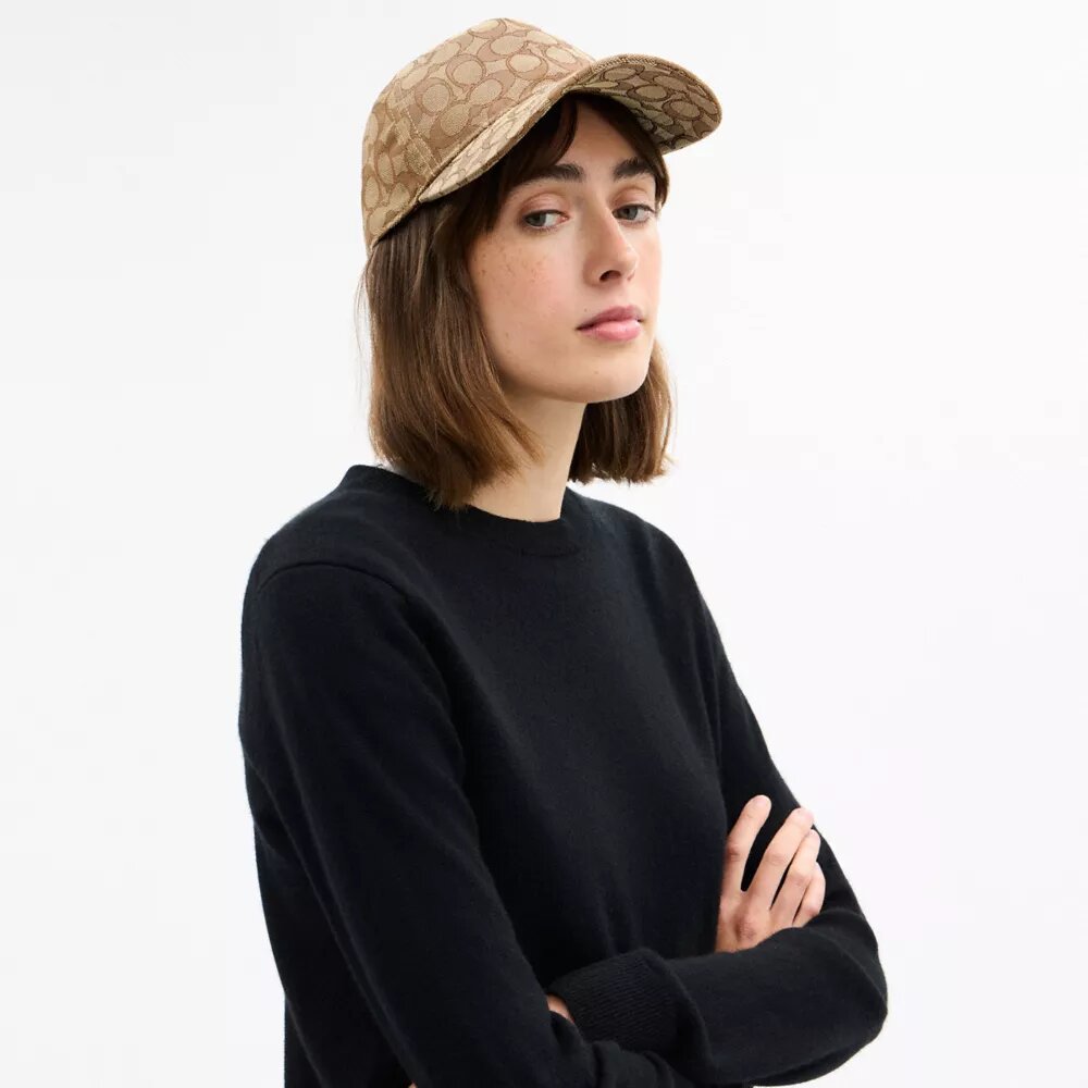Baseballkeps med signaturjacquard