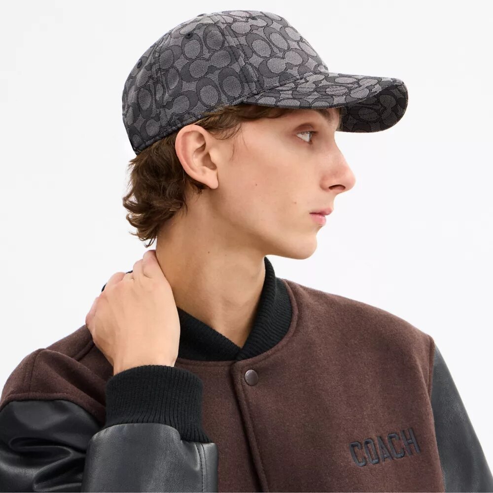 Baseballkeps med signaturjacquard