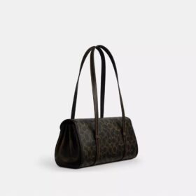 Bridget axelremsväskor med lock i Loved Signature Canvas med smycken