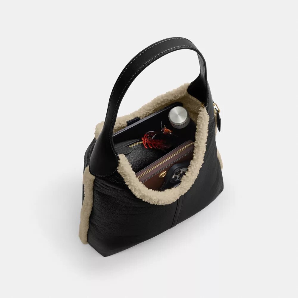 Brooklyn axelremsväskor 39 i shearling