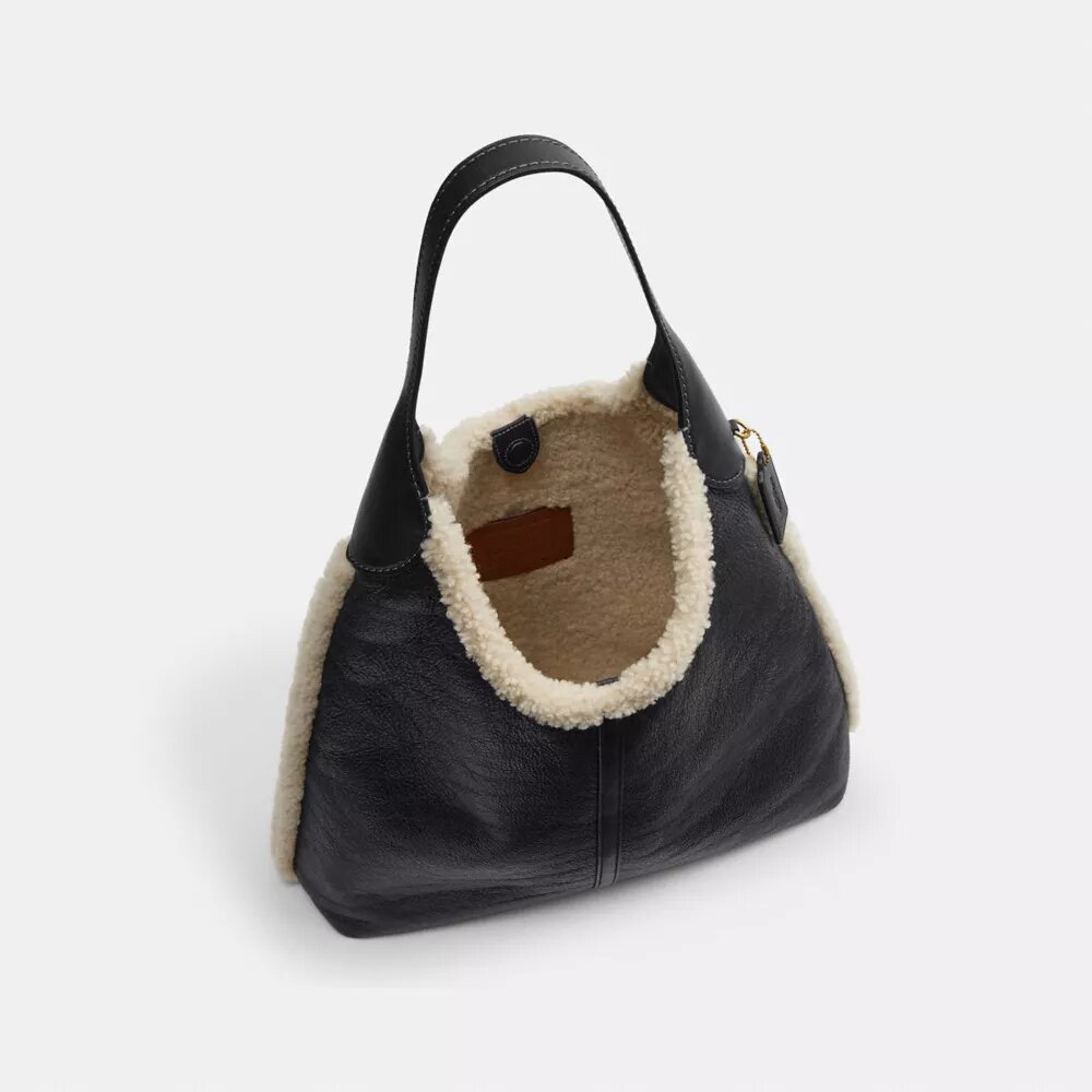 Brooklyn axelremsväskor 39 i shearling