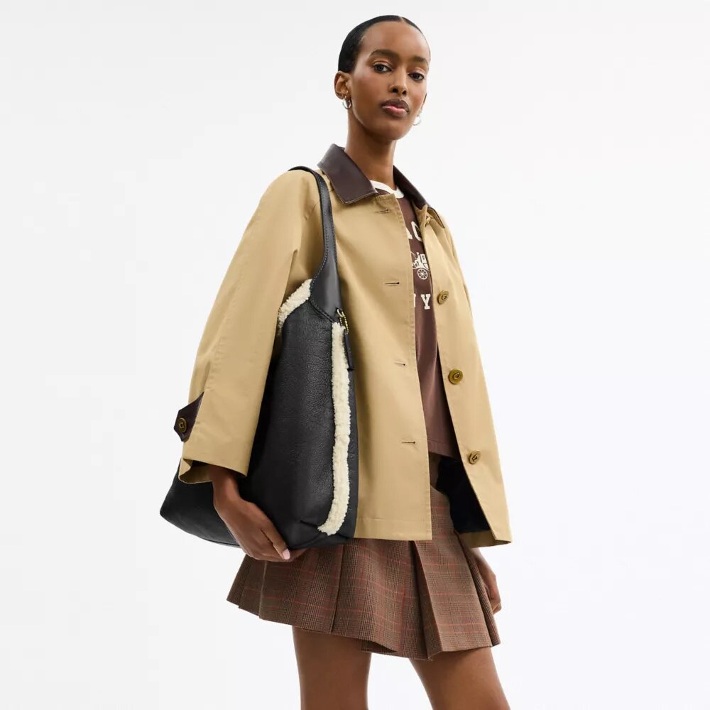Brooklyn axelremsväskor 39 i shearling