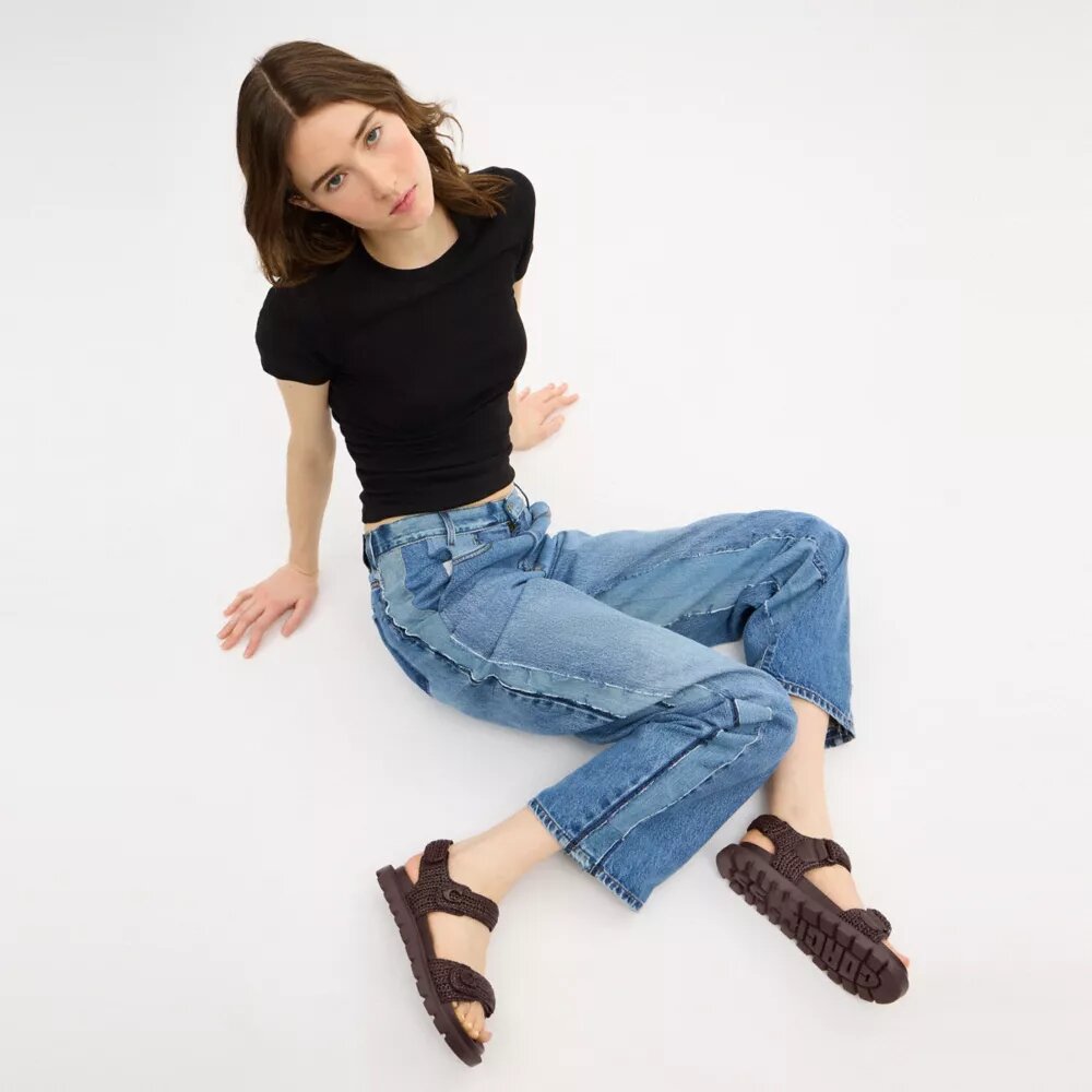 Brynn Raffia-sandaler