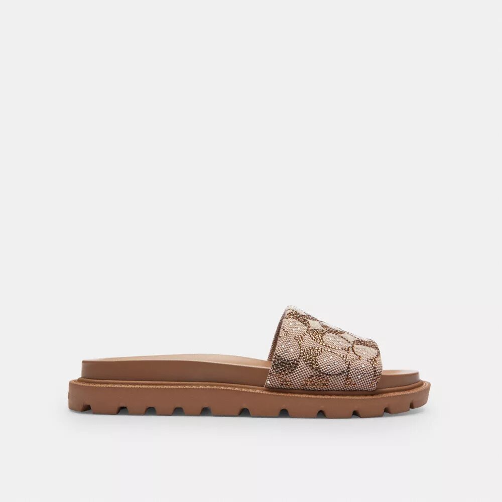 Brynn-sandalen i Crystal Signature Jacquard