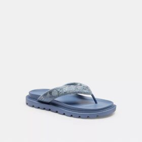 Brynn-sandaler i Crystal Signature Denim