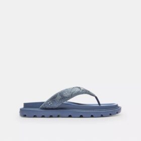 Brynn-sandaler i Crystal Signature Denim