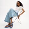 Brynn-sandaler i Crystal Signature Denim