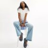 Brynn-sandaler i Crystal Signature Denim
