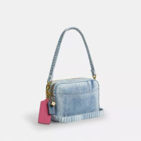 Carey-axelremsväska i Loved Denim med smycken