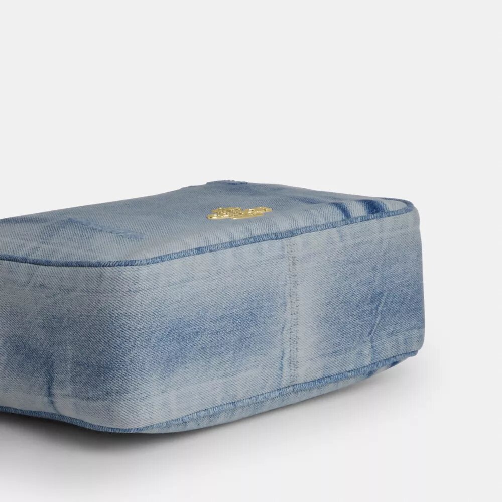 Carey-axelremsväska i Loved Denim med smycken