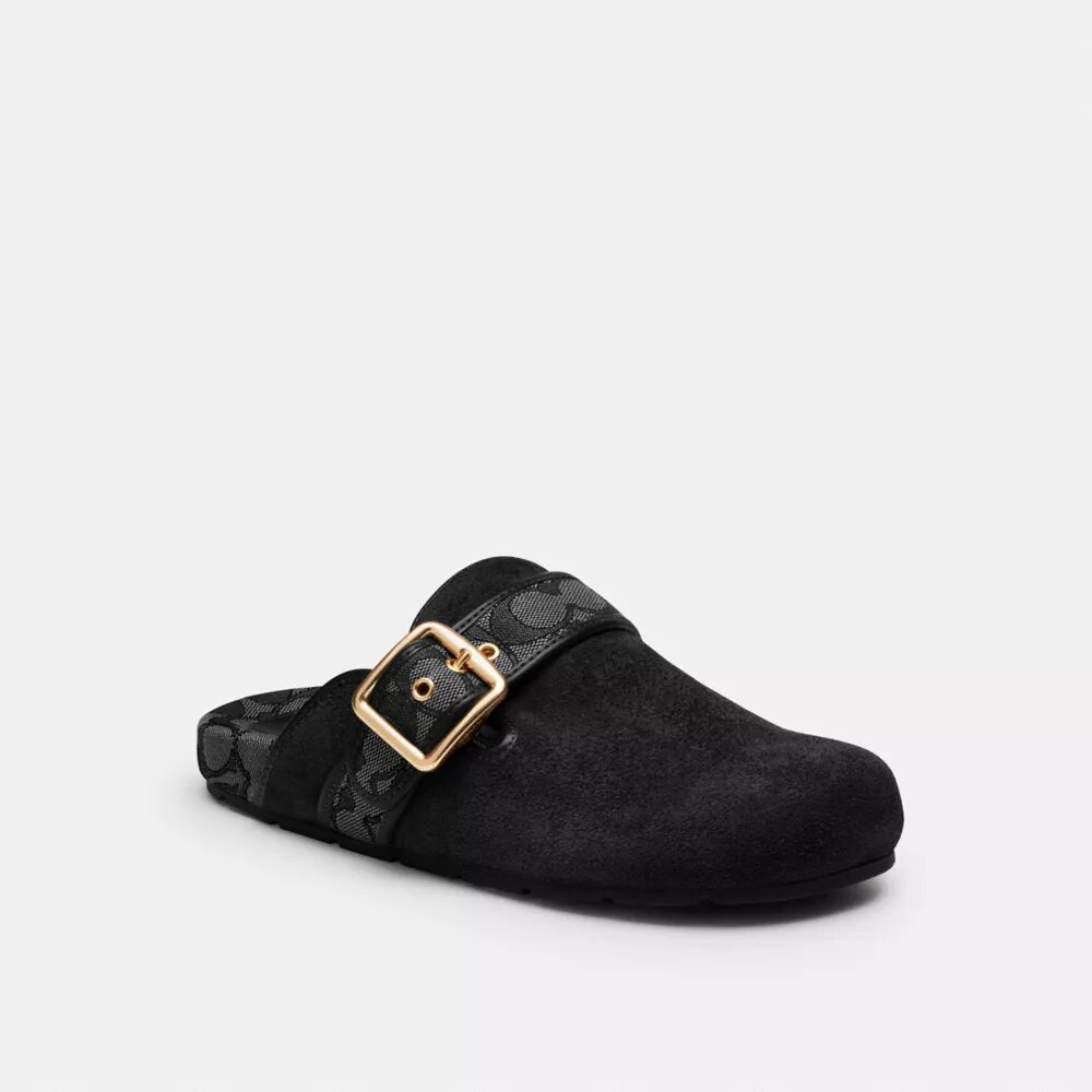 Clogs med arkivinspirerat spänne