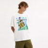 Collage Train T-shirt i avslappnad passform av ekologisk bomull