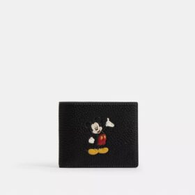 Disney X Coach 3-i-1-plånbok i regenererat läder med Musse Pigg