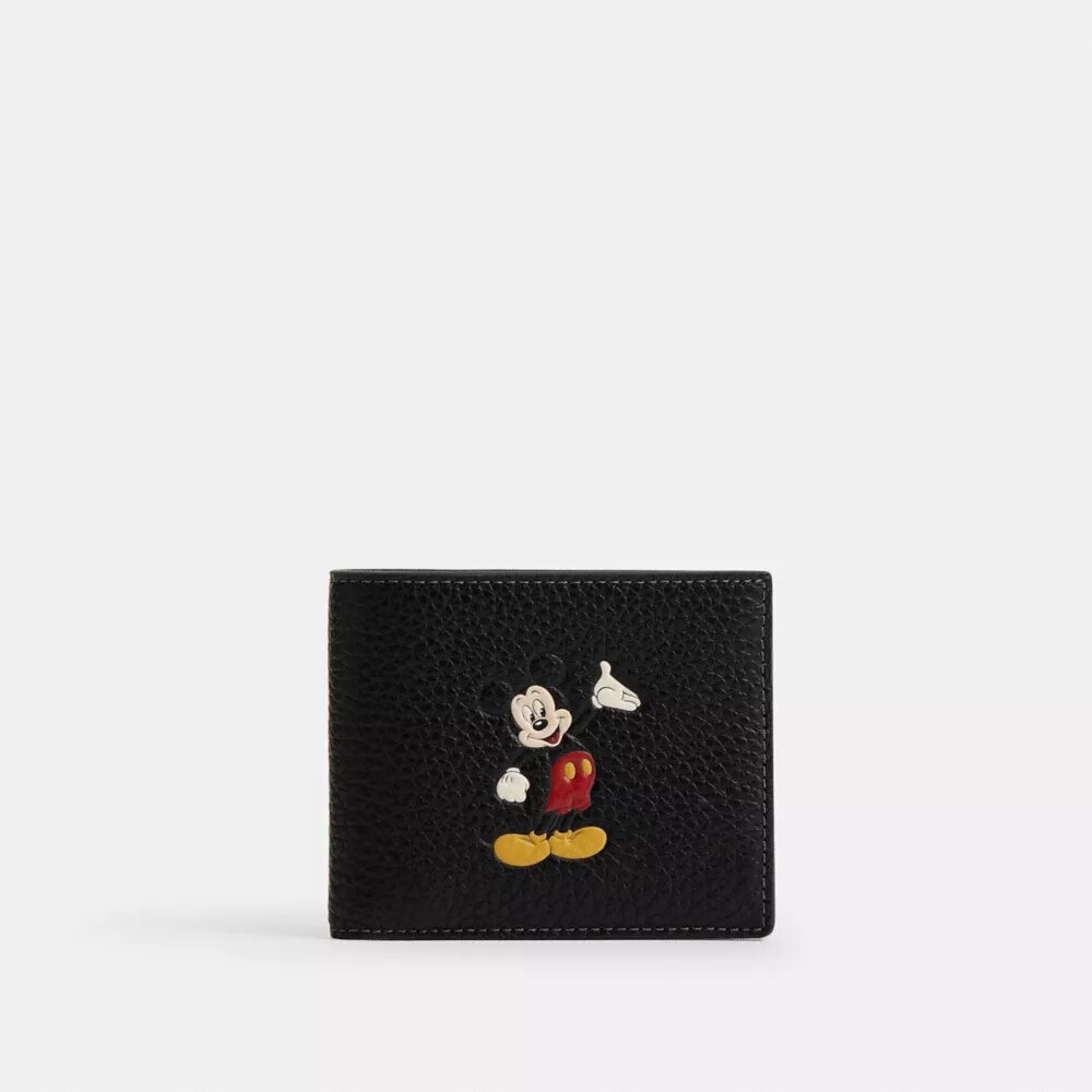 Disney X Coach 3-i-1-plånbok i regenererat läder med Musse Pigg