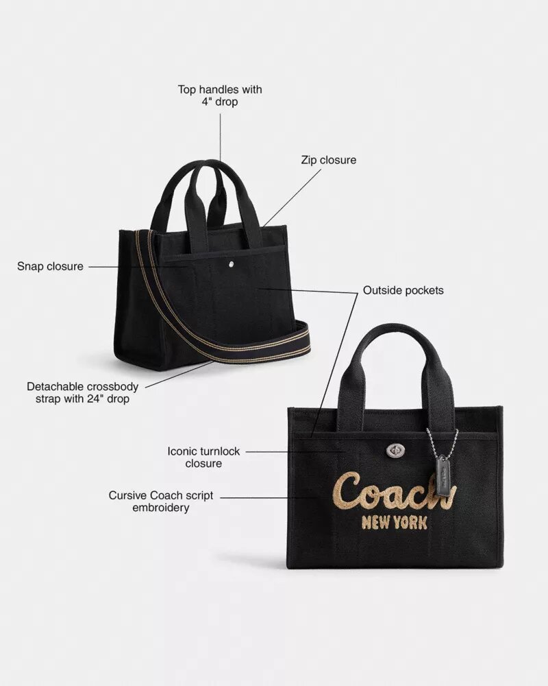 Disney X Coach Cargo Tygkassa 26 med Musse Pigg i regenerativ bomullscanvas