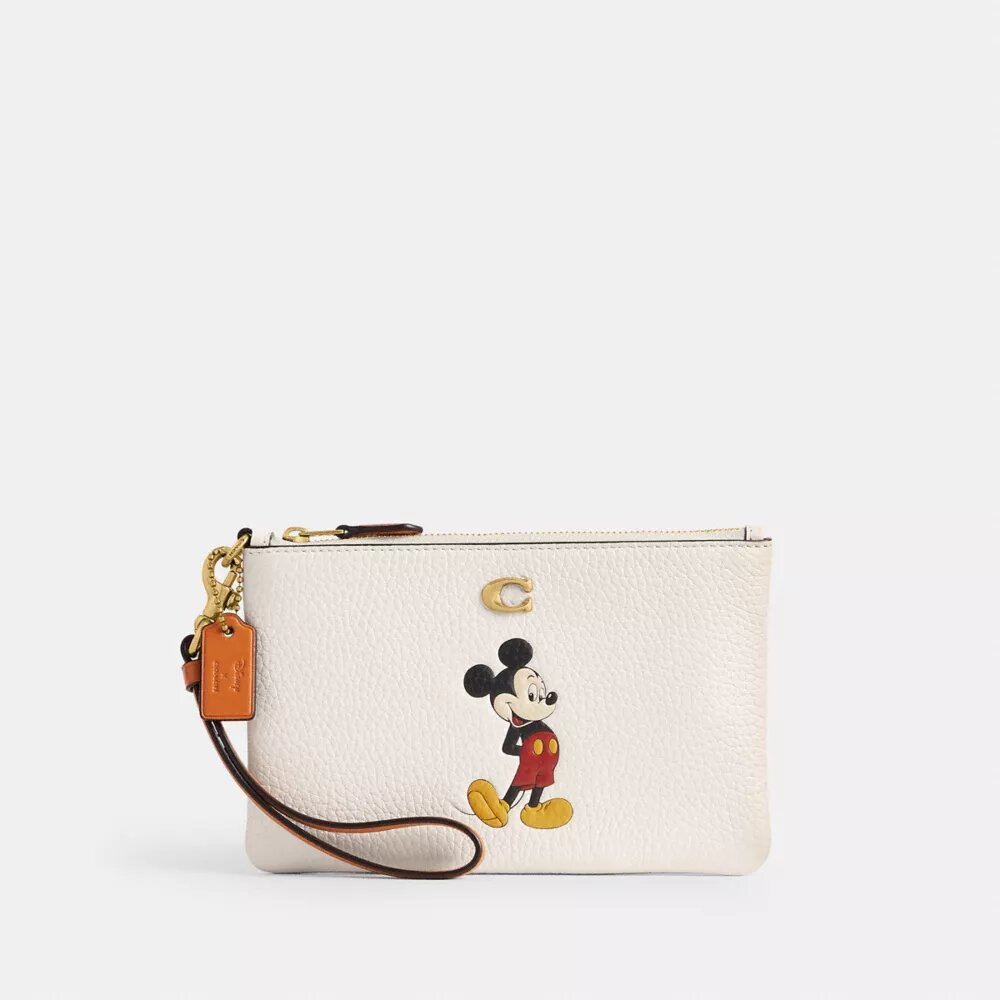 Disney X Coach Essential liten handledsväska i regenererat läder med Musse Pigg