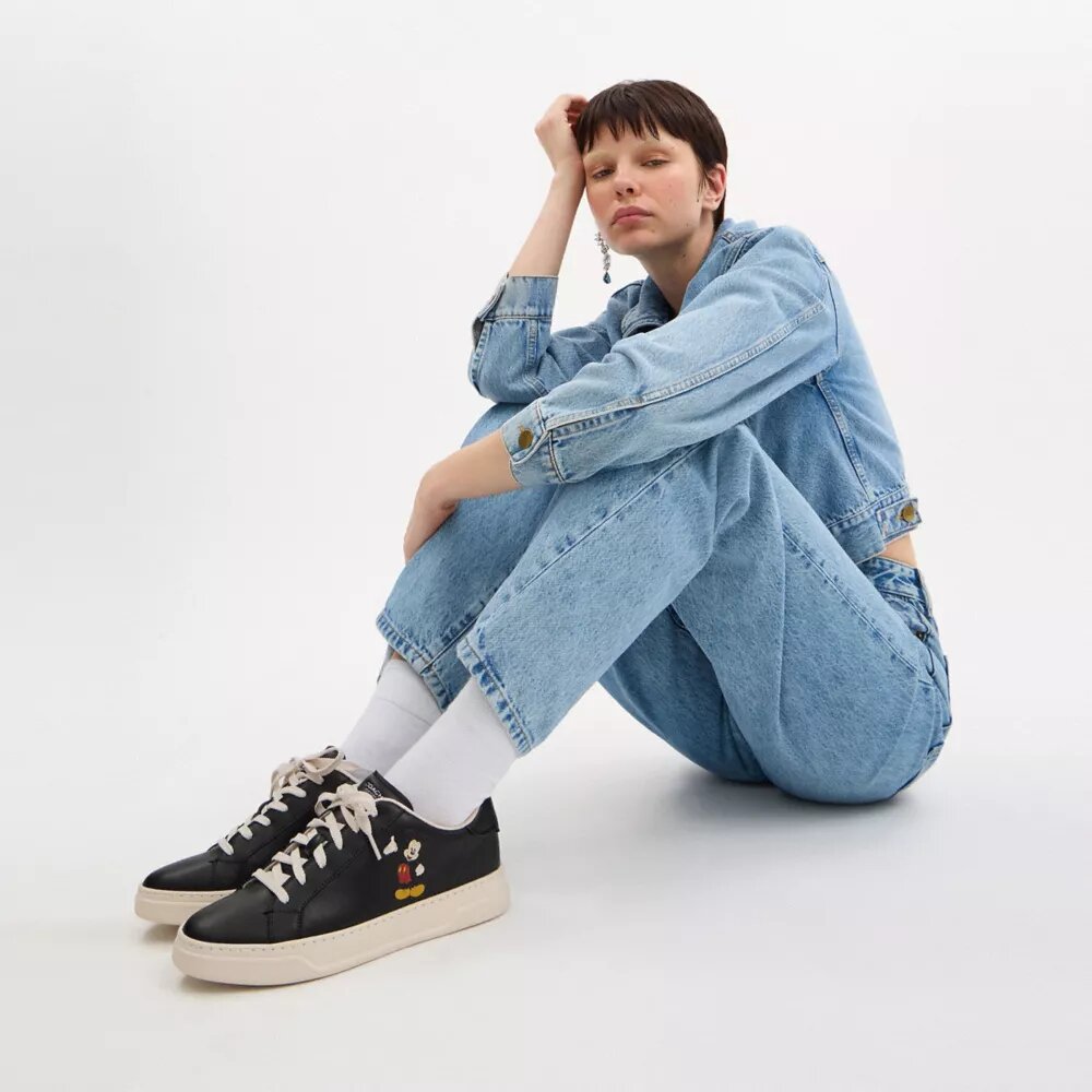 Disney X Coach Höga sneakers med Musse Pigg