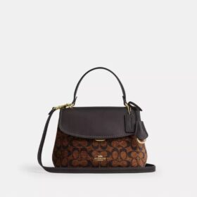 Emory-väska med handtag i signatur-chenille