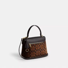 Emory-väska med handtag i signatur-chenille