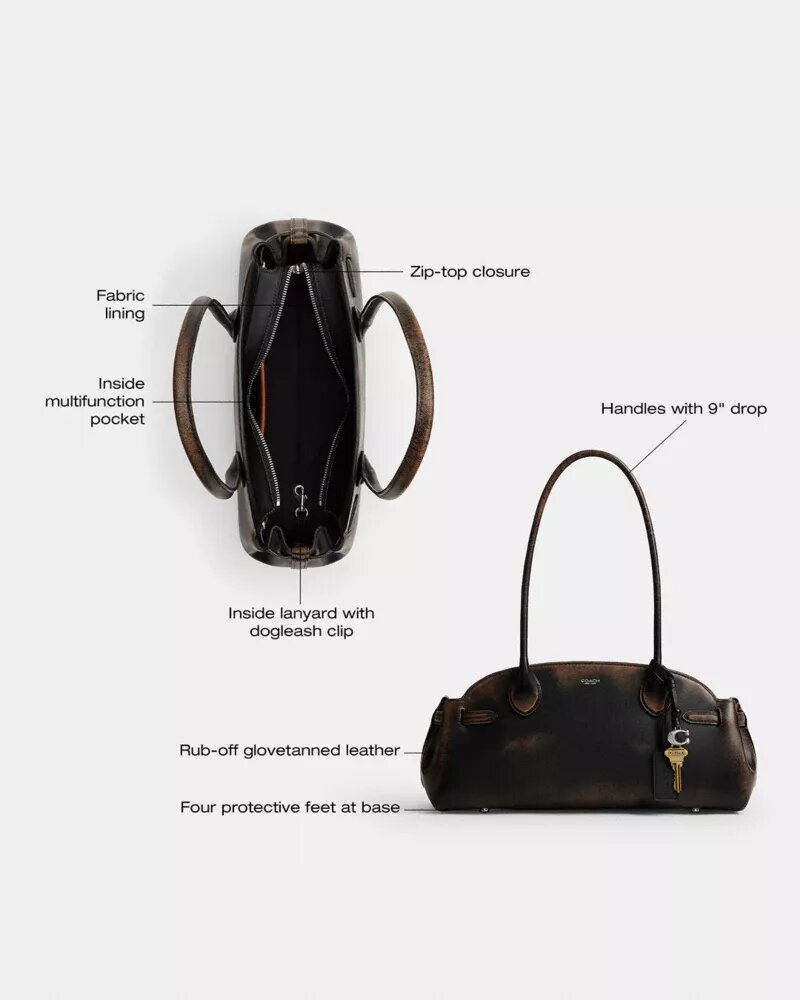 Empire Carryall-väskor 34 i slitet läder