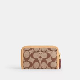 Essential – liten kortplånbok med dragkedja runt om i vår signaturjacquard