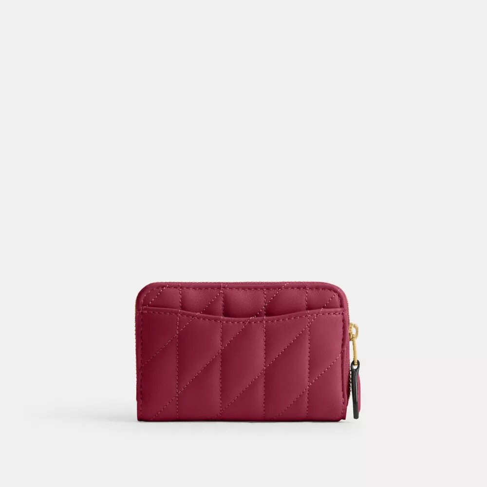 Essential – liten kortplånbok med dragkedja runt om och kuddquiltning