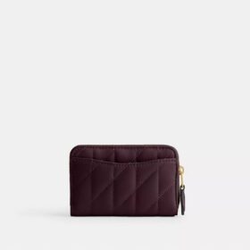 Essential – liten kortplånbok med dragkedja runt om och kuddquiltning