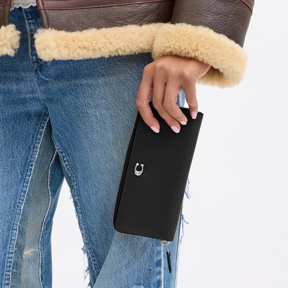 Essential Slim Accordion Zip Plånbok