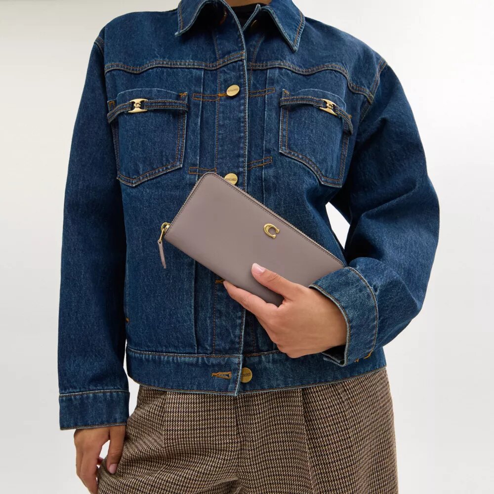 Essential Slim Accordion Zip Plånbok