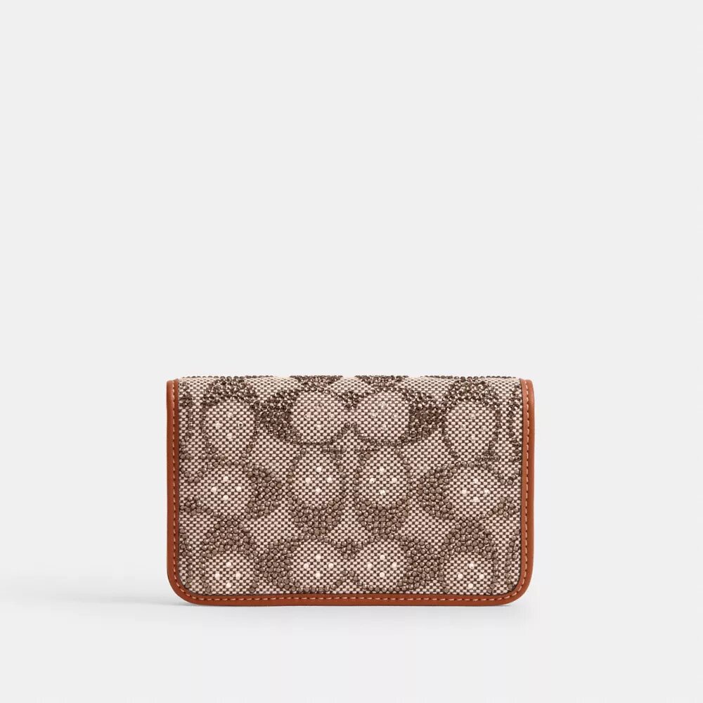 Essential Slim-kortfodral i Crystal Signature Jacquard