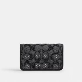 Essential Slim-kortfodral i Crystal Signature Jacquard