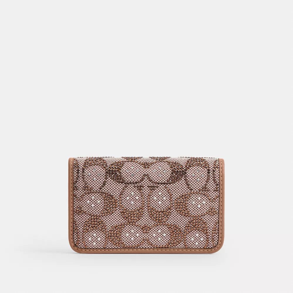 Essential Slim-kortfodral i Crystal Signature Jacquard