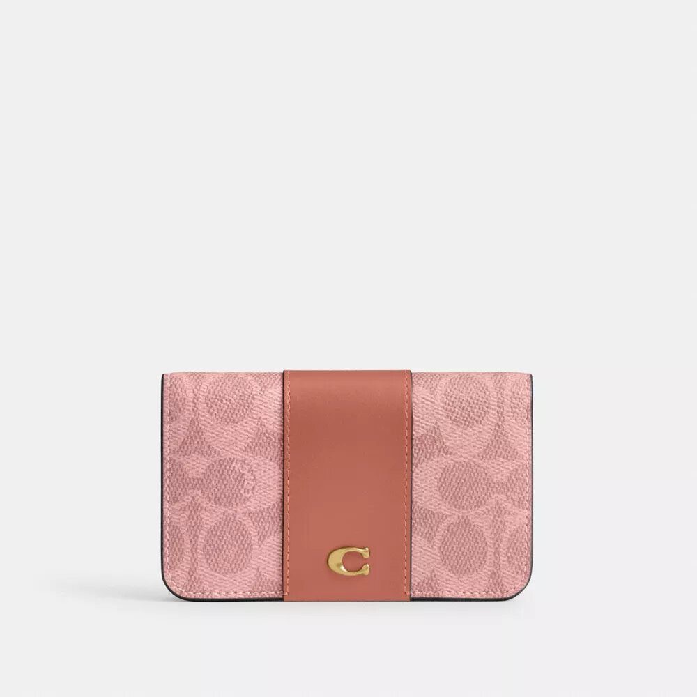 Essential Slim-kortfodral i Signature Canvas