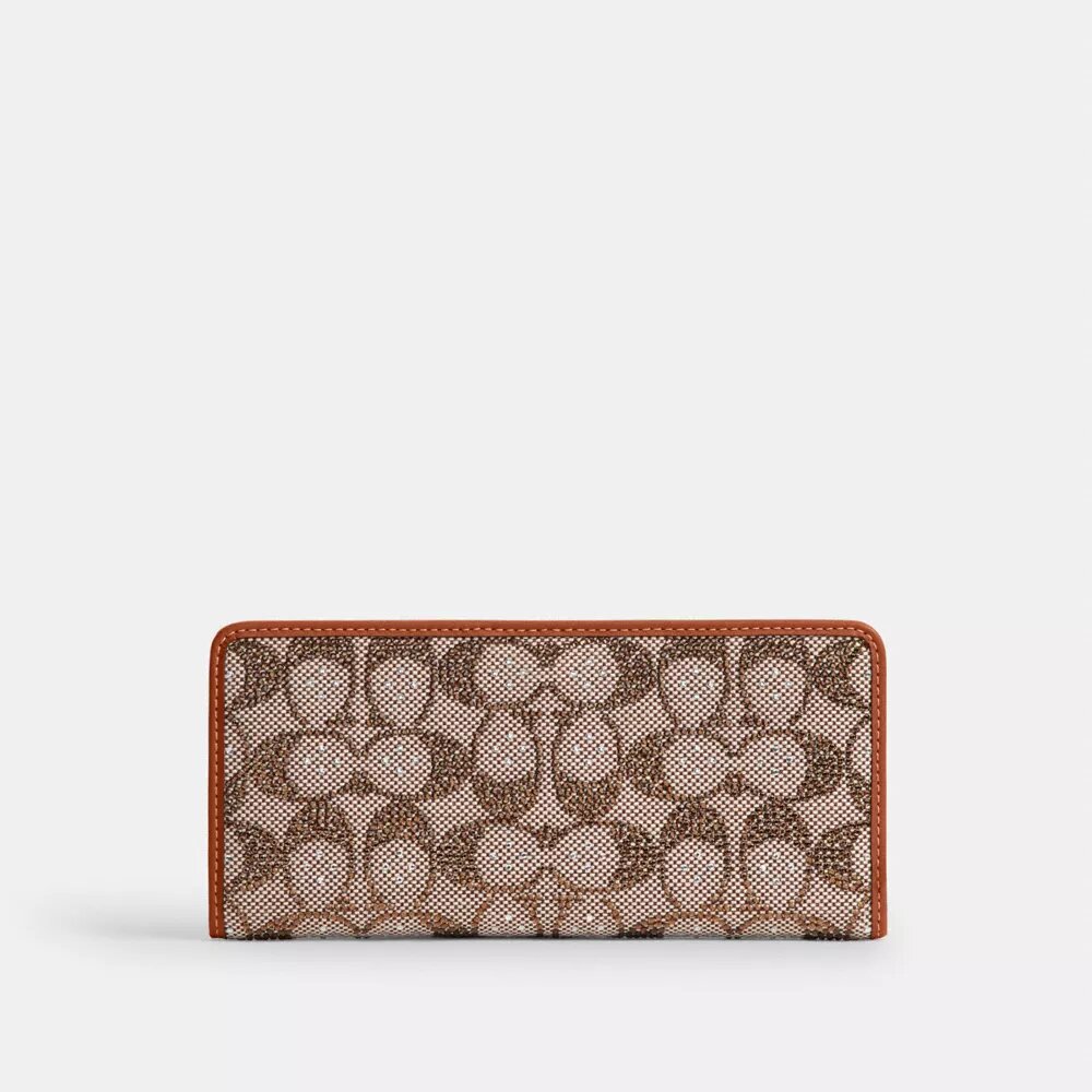 Essential Slim-plånbok i Crystal Signature-jacquard