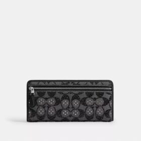 Essential Slim-plånbok i Crystal Signature-jacquard