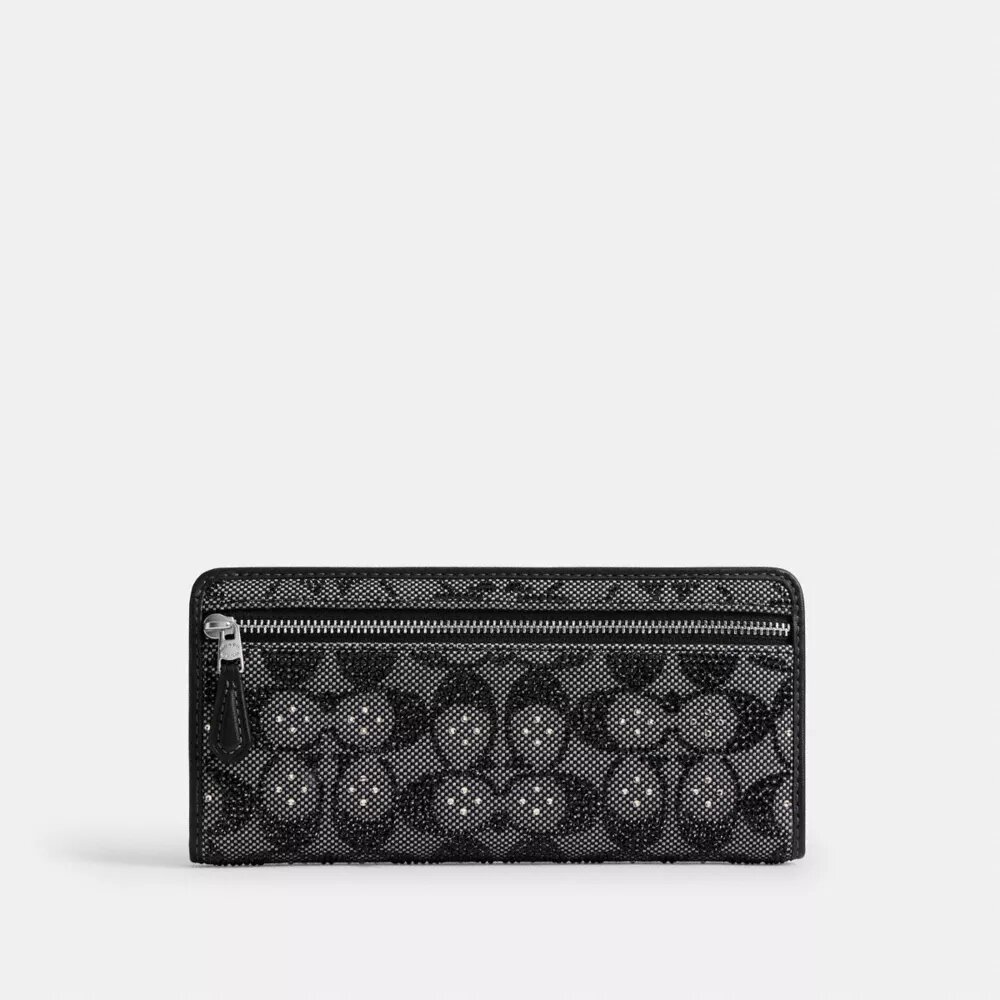 Essential Slim-plånbok i Crystal Signature-jacquard